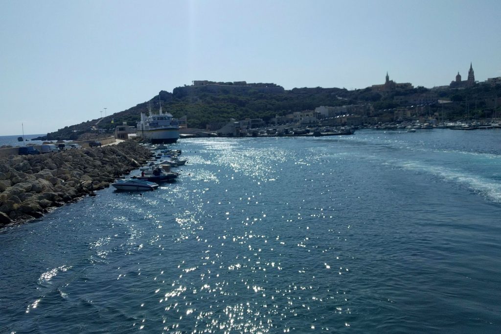 Prom Malta Gozo widoki z pokładu