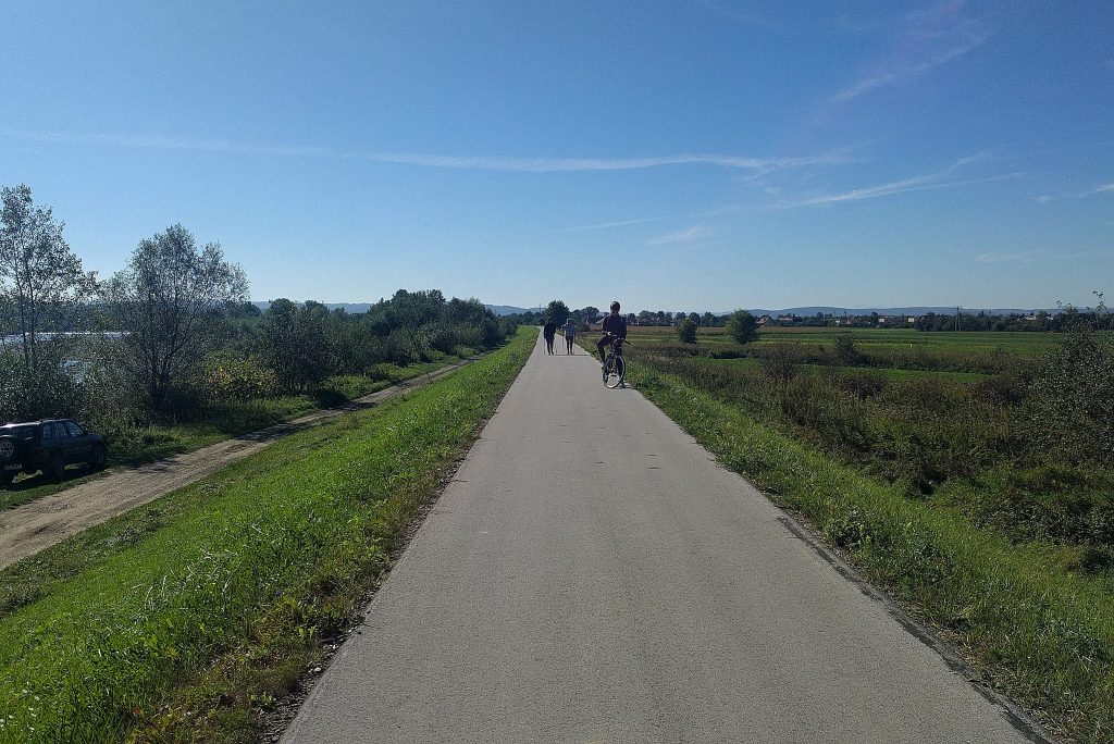 Trasa rowerowa wzdłuż Dunajca Velo Dunajec