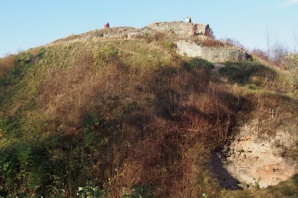 Ruiny zamku Tarnowskich na górze św. Marcina w Tarnowie. Pierwsze wzniesienie Karpat.