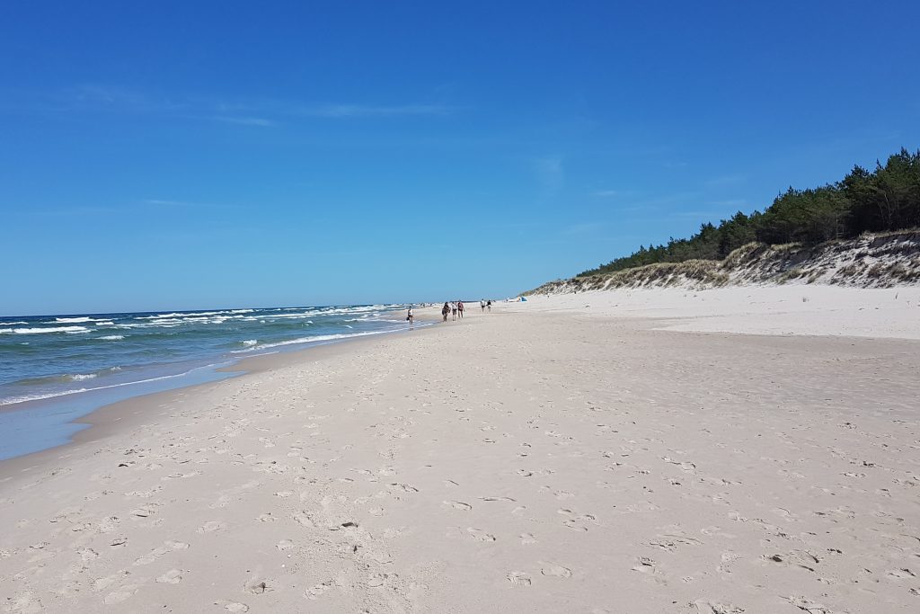 Plaża Morza Bałtyciego.