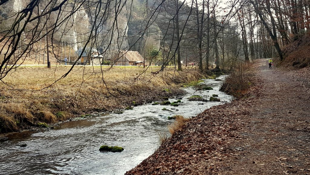 Doliną Prądnika przez Ojcowski Park Narodowy.