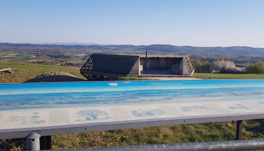 Kokocz tablica z opisem panoramy.