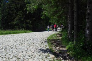 Doliną Bystrej na Halę Kondratową- początek trasy