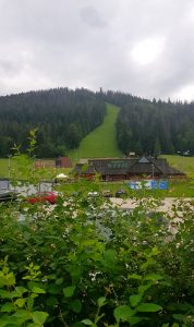 Widok na stok Nosala- najbardziej stromy stok narciarski w Polsce!