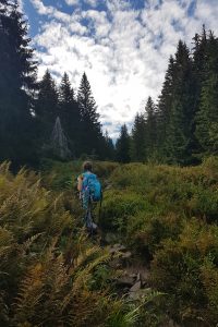 Na Pilsko z dzieckiem w chuście. Szlakiem granicznym z Przełęczy Glinne.