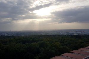 Widok z wieży na górze Chełmskiej koło Koszalina