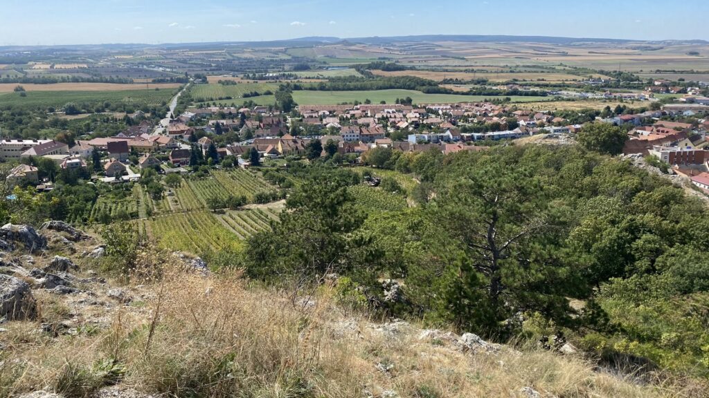 Mikulov widok z pagórka nad miastem